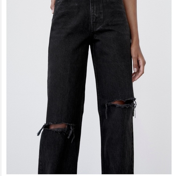Zara Wide Leg Jeans - Picture 2 of 6